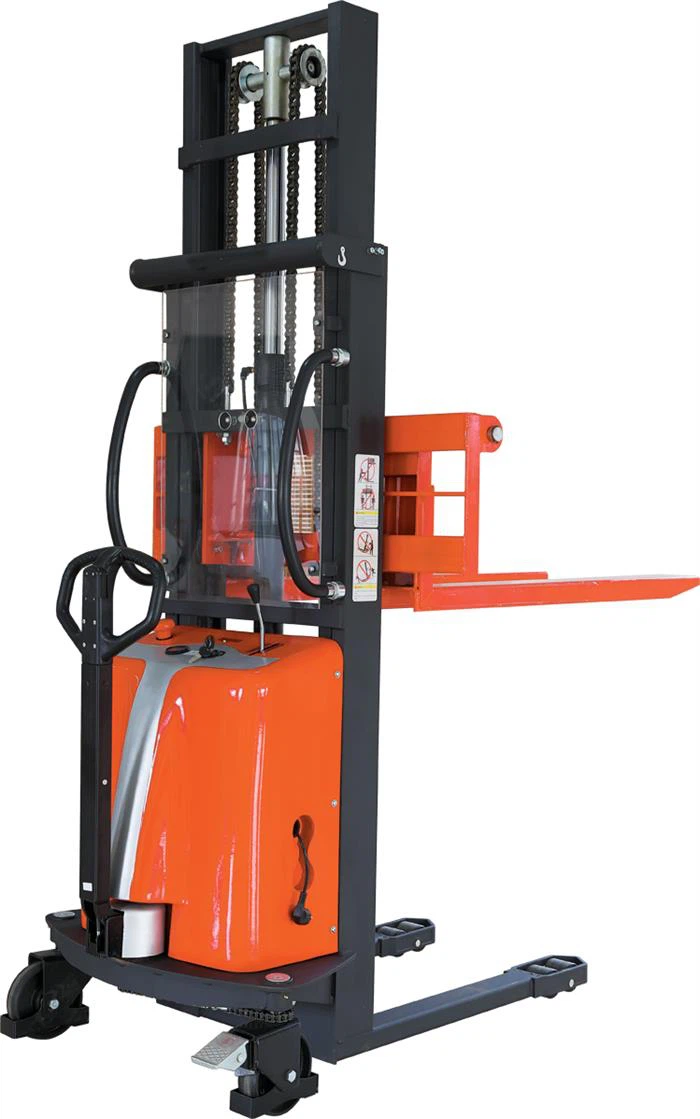 Empilhador de paletes semi elétrico com controle remoto